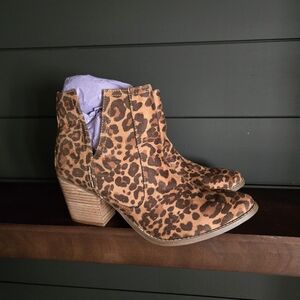 Not Rated Leopard Print Ankle Boots